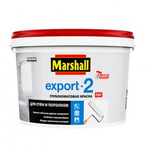 Marshall Export-2 профессиональная глубокоматовая водно-дисперсионная краска для стен и потолков (10л)